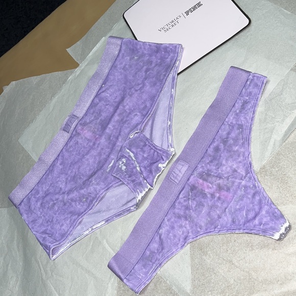 2pcs UNISEX Victoria’s Secret/PINK VELVET Boyshort & Thong Underwear - Picture 8 of 15